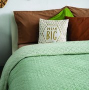 Κουβερλί 2 Όψεων Microfiber Μονό 160x200εκ. Molly Mint SB HOME