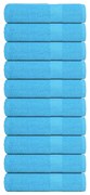 vidaXL Πετσέτες ντους 10 τεμάχια Τυρκουάζ 70x140cm 360gsm 100% βαμβάκι