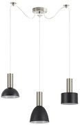 Φωτιστικό Οροφής Τρίφωτο Homelighting 77-8929 Flex Nickel