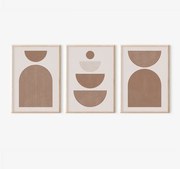 Πίνακας Loana pakoworld τρίπτυχος με ψηφιακή εκτύπωση και πλαίσιο 33x1.5x48εκ