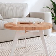 vidaXL Επιφάνεια Τραπεζιού Στρογγυλή Ø70x4 εκ. Μασίφ Ξύλο Οξιάς