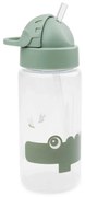 Παγούρι 350ml Με Καλαμάκι Done By Deer Croco Green BR76439