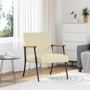 vidaXL Πολυθρόνα Κρεμ ύφασμα