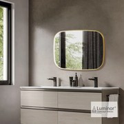 Luminor FIZ 60 Φωτιζόμενος καθρέφτης Led 50W 1799 LUMEN 60x80εκ Antique Brass
