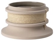 Γλάστρα-Κασπώ Rope Μπεζ Τερακότα και Λινό Σπάγκο Ø30 x H15 cm KRISTINA DAM studio