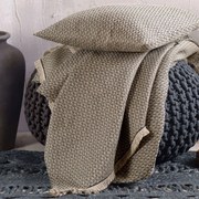 Ριχτάρι Reeves Beige Ρυθμός Πολυθρόνα 160x180cm Βαμβάκι-Πολυέστερ