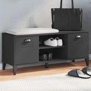 Παπουτσοθήκη VIKEN Μαύρη 106x35x45 εκ. από Επεξεργασμένο Ξύλο 374933