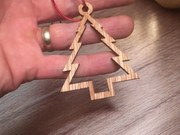 Σετ των 3 Intra απο ξύλο plywood 3mm-4mm πάχος – Κρεμαστό χριστουγεννιάτικο δέντρο 15x15 cm INTRAVECTRY-MY542766