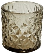 Κηροπήγιο Ρεσώ 00.03.32548 Φ8,3x8cm Brown Glass