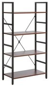 REGAŁ LOFT R4 CIEMNY ORZECH/CZARNY DIOMMI-80-3692