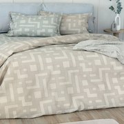 Μαξιλαροθήκες ES102 (Σετ 2τμχ) Oxford Beige Palamaiki 52X75 Βαμβάκι-Lyocell