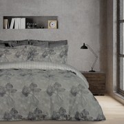 Σετ Σεντόνια Polycotton Υπέρδιπλα Με Λάστιχο 170x200+35εκ. Casual 5421 Γκρι Das Home