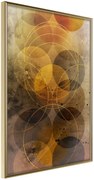 Αφίσα - Golden Circles - 40x60 - Χρυσό - Χωρίς πασπαρτού