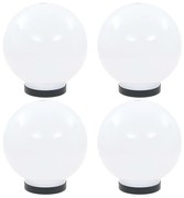 vidaXL Φωτιστικά Μπάλα LED 4 τεμ. Σφαιρικά 20 εκ. Ακρυλικά (PMMA)