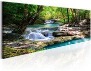 Πίνακας - Nature: Forest Waterfall 150x50