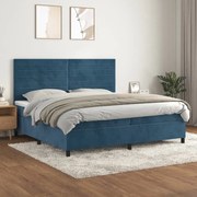 ΚΡΕΒΑΤΙ BOXSPRING ΜΕ ΣΤΡΩΜΑ ΣΚΟΥΡΟ ΜΠΛΕ 200X200 ΕΚ. ΒΕΛΟΥΔΙΝΟ 3143107