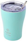 Θερμός Coffee Mug 350ml με Καλαμάκι ESTIA Save the Aegean Bermuda Green