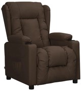 vidaXL Πολυθρόνα Ανακλινόμενη Καφέ από Συνθετικό Δέρμα