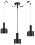 Φωτιστικό Οροφής Τρίφωτο Homelighting 77-8542 Black