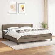 ΚΡΕΒΑΤΙ BOXSPRING ΜΕ ΣΤΡΩΜΑ TAUPE 200X200 ΕΚ. ΥΦΑΣΜΑΤΙΝΟ 3129581