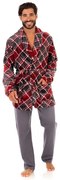 Ρόμπα Fleece Ανδρική Mara-M 1054-21 Γκρι,Μπορντώ LARGE