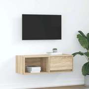 Έπιπλο Τηλεόρασης Sonoma Δρυς 80x31x25,5 εκ. Επεξ. Ξύλο 861458