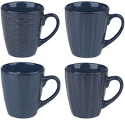 Κούπα Reactive Glaze Μπλε 4 Σχέδια