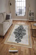 Χαλί Hmnt595 474HFT1140 Black-Gold-Grey Conceptum Hypnose 50X80