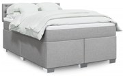 ΚΡΕΒΑΤΙ BOXSPRING ΜΕ ΣΤΡΩΜΑ ΑΝΟΙΧΤΟ ΓΚΡΙ 140X190 ΕΚ. ΥΦΑΣΜΑΤΙΝΟ 3285897