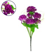 Διακοσμητικό Μπουκέτο Γαρύφαλλα 09075 20x20x35cm Green-Violet GloboStar Plastic