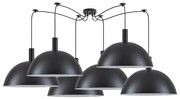 SE21-BL-4-BL6-MS50 ADEPT TUBE Black Metal Shade Pendant+ HOMELIGHTING 77-8502