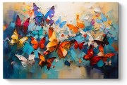 Πίνακας σε καμβά "Festival of Butterflies" Megapap ψηφιακής εκτύπωσης 100x70x3εκ.-GP033-0188