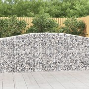 vidaXL Συρματοκιβώτια Τοξωτά 15 τεμ. 400x50x100/120 εκ. Γαλβαν. Ατσάλι