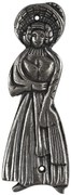 Roline 455 Ένδειξη WC από Ορείχαλκο Old Silver 52x150mm