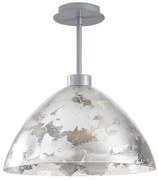 Φωτιστικό Οροφής Bergama 525NOR1130 Φ34x37cm E27 40W Silver Opviq