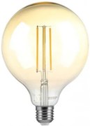 V-TAC  Λάμπα LED E27 G125 Filament 8W θερμό λευκό 2200K γυαλί διάφανο amber SKU: 217155