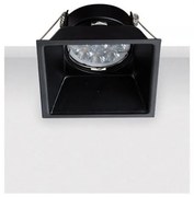 Χωνευτό Φωτιστικό Οροφής 8,8cm GU10 50W IP20 Zambelis-S009-Μαύρο S009