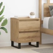 vidaXL Κομοδίνο Artisan Oak 40 x 35 x 50 εκ. Επεξεργασμένο ξύλο