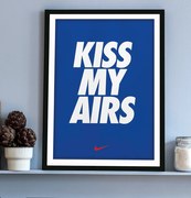 Ξύλινο Κάδρο Kiss My Airs_ Blue 30X40cm SNK133