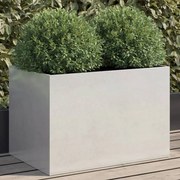 vidaXL Ζαρντινιέρα Ασημί 62x40x39 εκ. από Ανοξείδωτο Ατσάλι