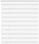 vidaXL Ζέβρα τυφλή Λευκό Πλάτος υφάσματος 120,9 εκ. Πολυεστέρας