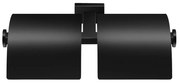 Χαρτοθήκη Διπλή με Καπάκι Sanco Enigma Black Mat 26127-M116