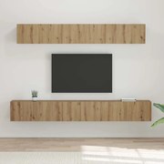 vidaXL Σετ επίπλου τηλεόρασης Επιτοίχιο 5 pcs artisan δρυς