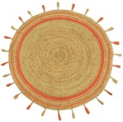 Χαλί Delhi ME005 Round Natural Orange New Plan 120X120cm Round