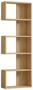 Βιβλιοθήκη Cascade pakoworld σε oak απόχρωση 51.8x22x150εκ