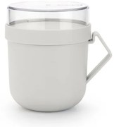 Brabantia 1006295 Κύπελλο με καπάκι Make&amp;Take 600ml, Light Grey