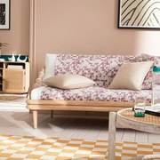 Ριχτάρι Leaf Puzzle 264/ 23 Pink Gum Gofis Home Πολυθρόνα 180x180cm Cotton-Polyester