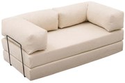 Καναπές Τριθέσιος Comfort 825BLC5221 190x95x75cm Cream
