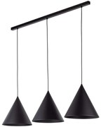 Φωτιστικό Οροφής - Ράγα Cono 10060 120x32x160cm 3xE27 15W Black TK Lighting