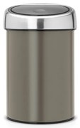 Brabantia 647215 Κάδος απορριμμάτων Touch Bin 3L, Platinum